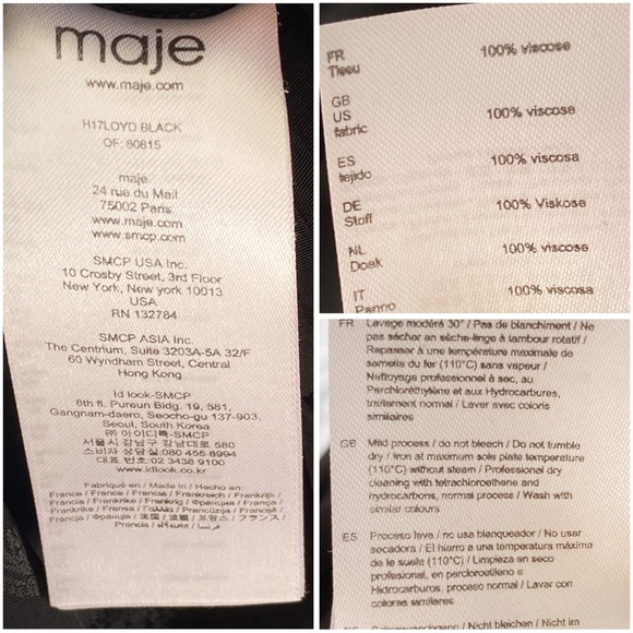 MAJE LOYD BLACK PAISLEY PRINT RUFFLE COLD SHOULDER LONG SLEEVE BLOUSE top - Picture 9 of 11